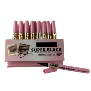 DELINEADOR LIQUIDO SUPER BLACK KISS BEAUTY