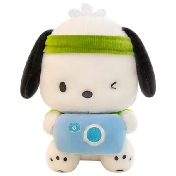 PELUCHE PERRO FOTOGRAFO 28CM