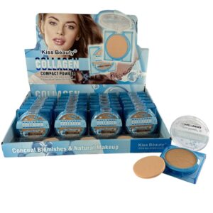 POLVO FACIAL CON COLAGENO KISS BEAUTY