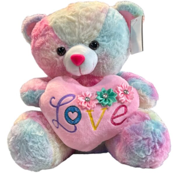 PELUCHE OSO ARCOIRIS LOVE 40CM