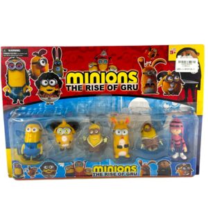 SET DE MUÑECOS MINIONS 6 UND