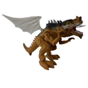 DINOSAURIO CAMINA Y LANZA HUMO