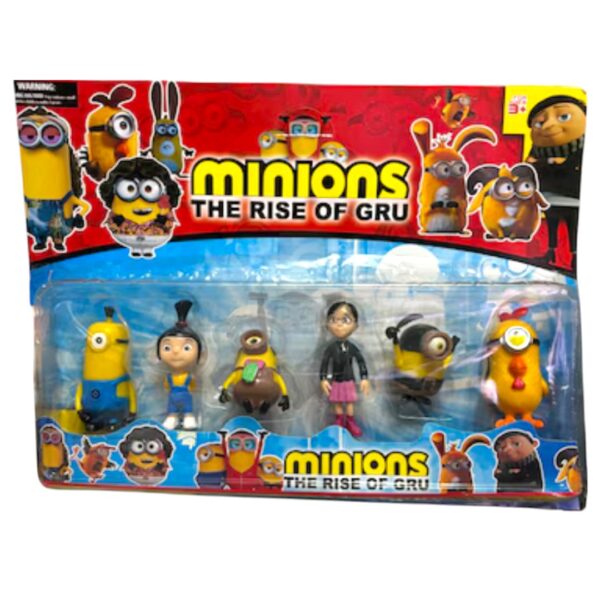 SET DE MUÑECOS MINIONS 6 UND - Imagen 2