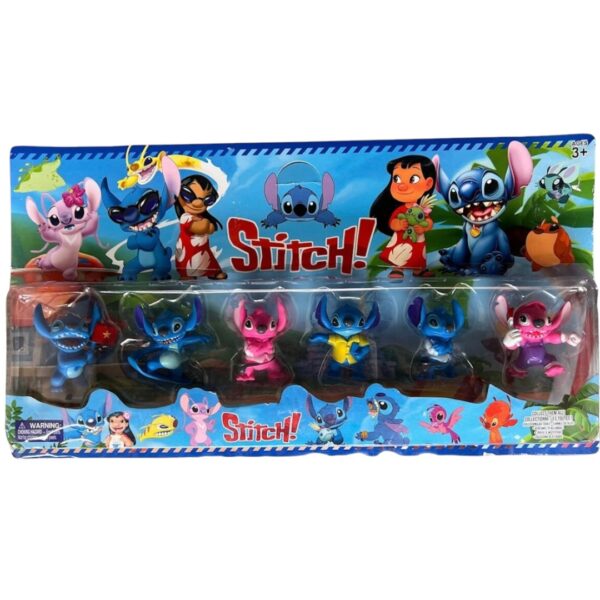SET DE MUÑECOS STITCH 6 UND - Imagen 2