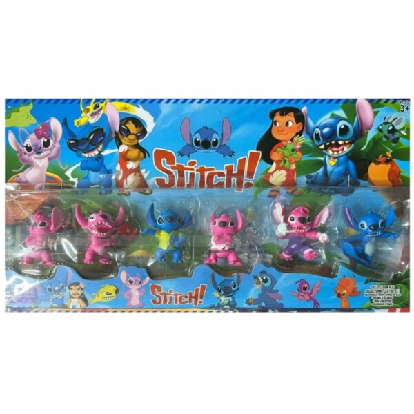 SET DE MUÑECOS STITCH 6 UND