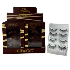 SET DE PESTAÑAS KEVIN 4 PARES