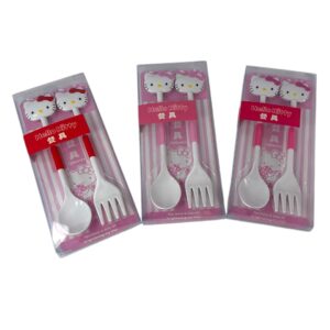 SET DE CUBIERTOS PLASTICOS HELLO KITTY