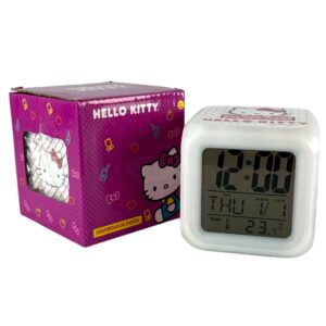 RELOJ DESPERTADOR CUBO HELLO KITTY