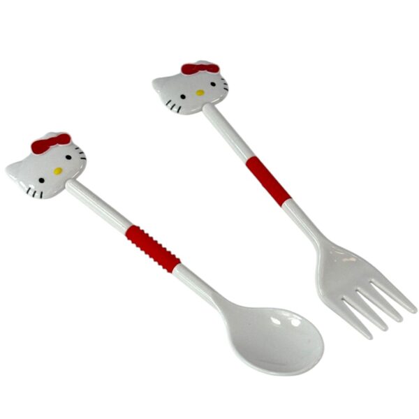 SET DE CUBIERTOS PLASTICOS HELLO KITTY - Imagen 3