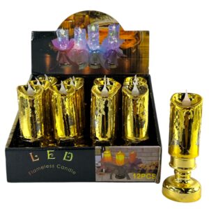 VELA DORADA LED X1