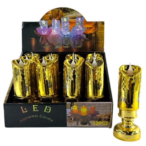 VELA DORADA LED X1
