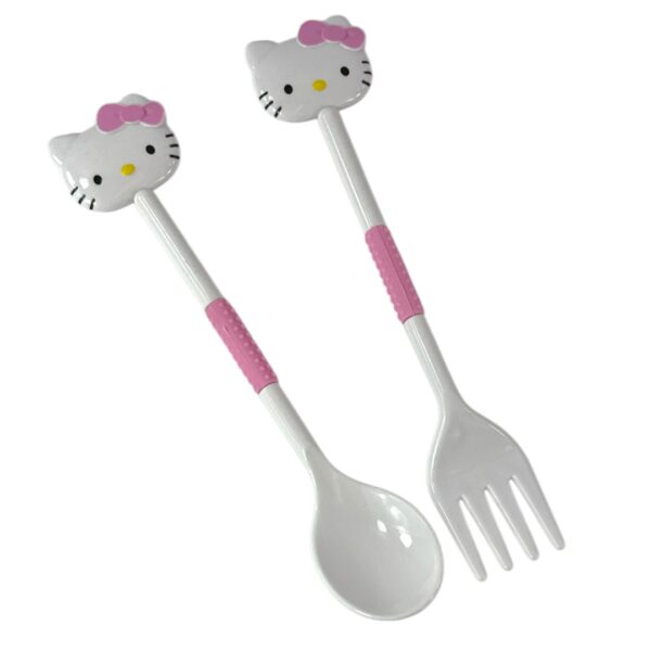 SET DE CUBIERTOS PLASTICOS HELLO KITTY - Imagen 4