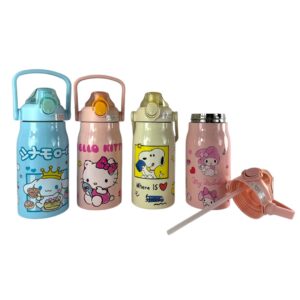 TERMO ACERO 1000ML SNOOPY Y HELLO KITTY