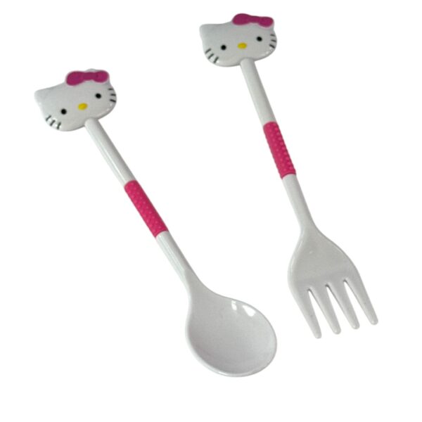 SET DE CUBIERTOS PLASTICOS HELLO KITTY - Imagen 2