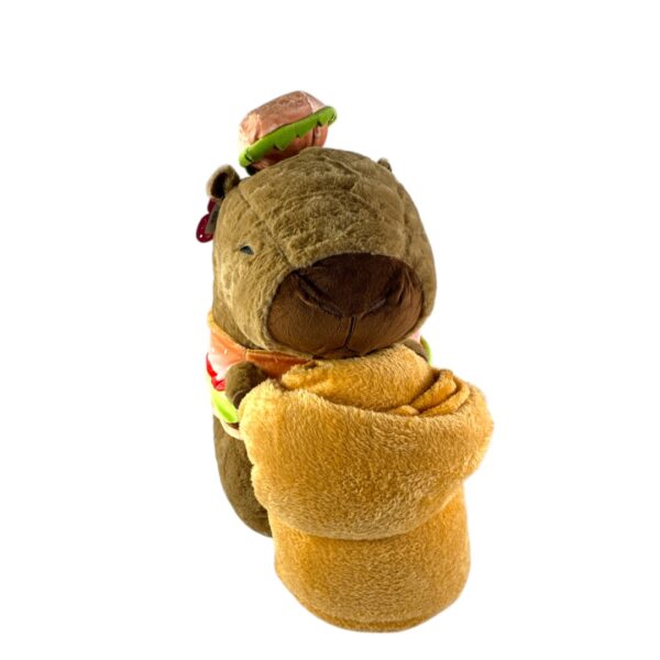 PELUCHE CAPIBARA 40CM CON COBIJA - Imagen 2