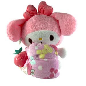 PELUCHE MY MELODI 37CM CON COBIJA