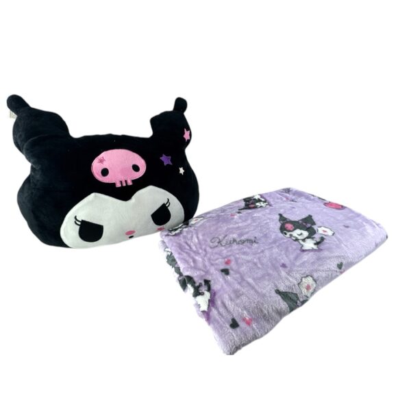 ALMOHADA KUROMI 43CM CON COBIJA
