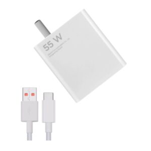 CUBO CARGADOR CON CABLE 55W HARVIC CDR-306 TIPO C