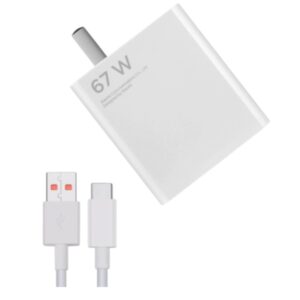 CUBO CARGADOR CON CABLE 67W HARVIC CDR-307 TIPO C