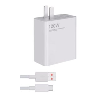 CUBO CARGADOR CON CABLE 120W HARVIC CDR-308 TIPO C