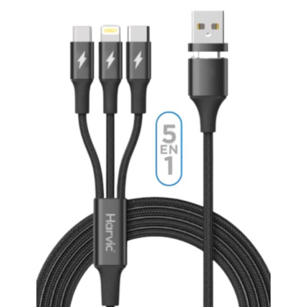 CABLE USB 5 EN 1 HARVIC CB-118
