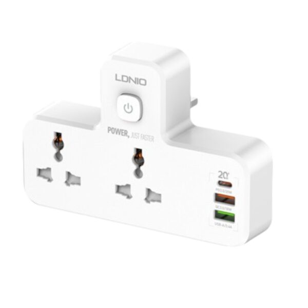 CORTAPICOS LDNIO SC2311 20W 3P 2USB + 1PD