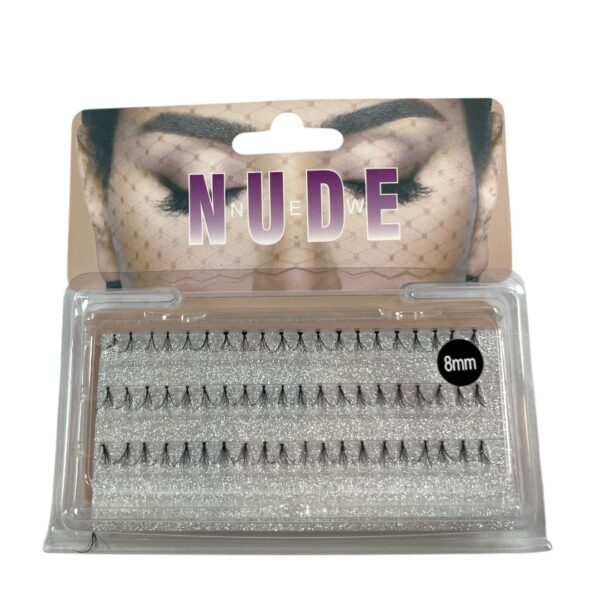 PESTAÑAS POSTIZAS DE 8MM NEGRAS NEW NUDE