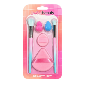 Set de esponja y brocha de maquillaje